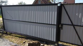 Купить сваи для ворот в Выкса. Заказать ворота на сваях под ключ от 22055 руб